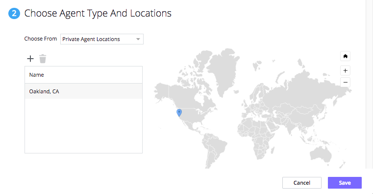 Choose Agent Type And Locations