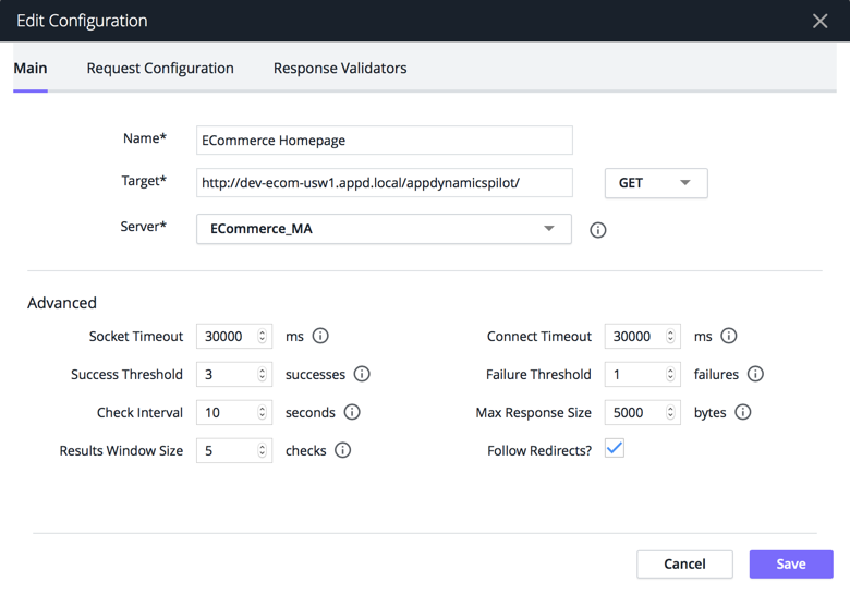 Edit Configuration