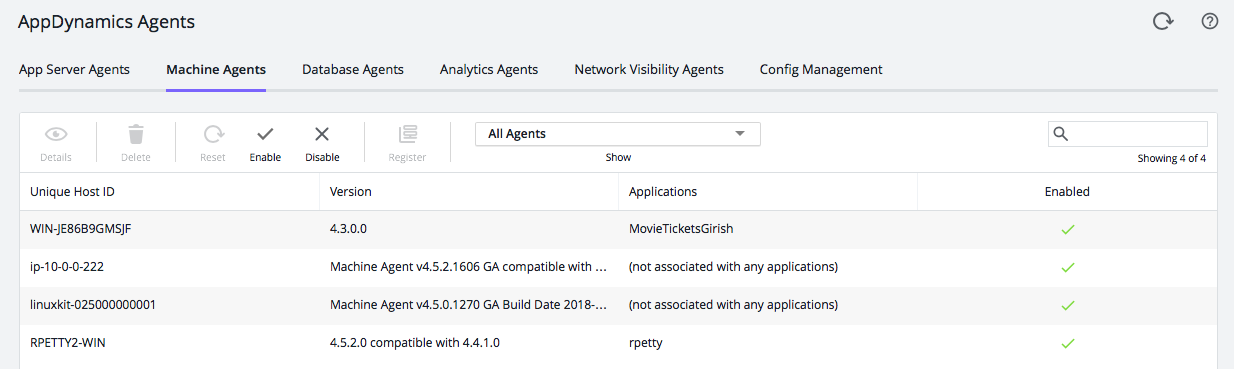 AppDynamics Machine Agents