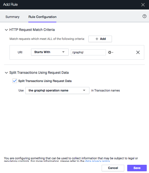 Split Transaction Using Request Data