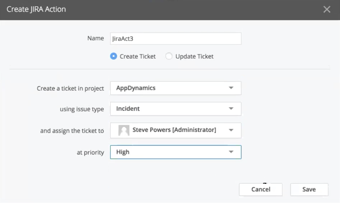 Create JIRA Action