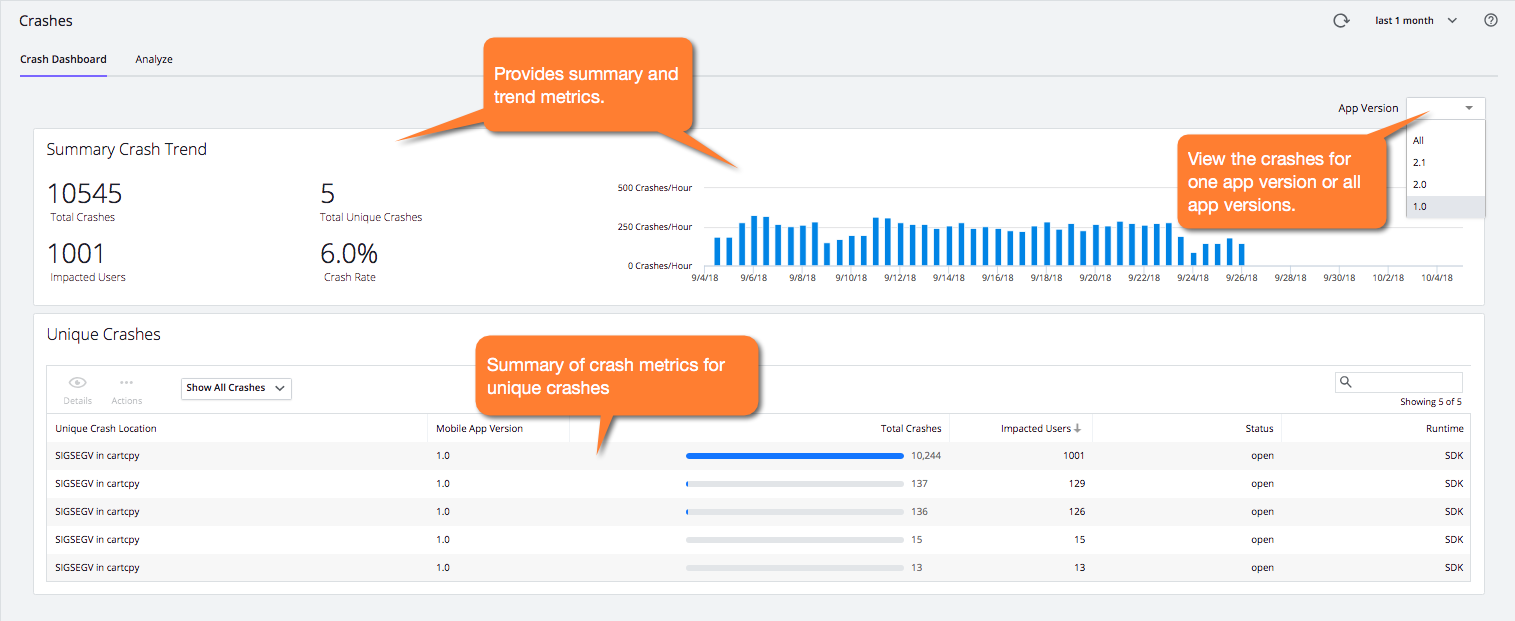 Crash Dashboard