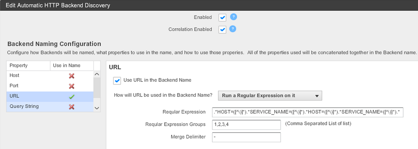 Backend Naming Configuration