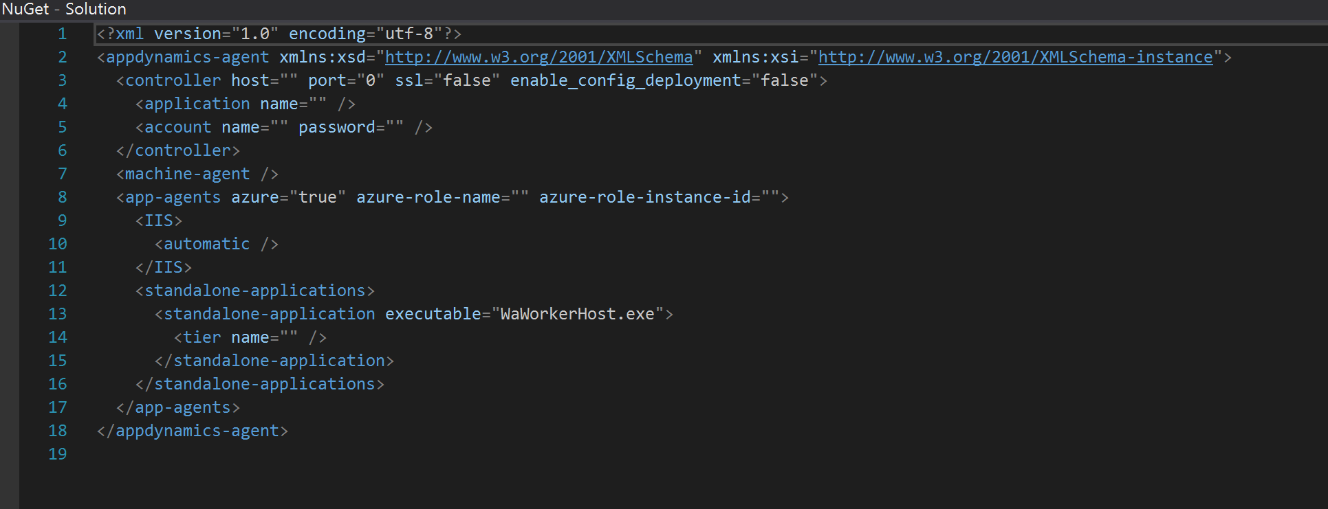 AppDynamics config.xml File