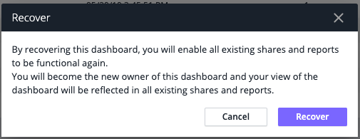 Recover Confirmation