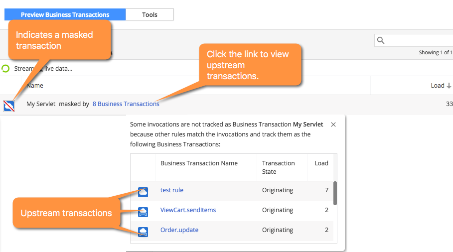 Upstream Transactions