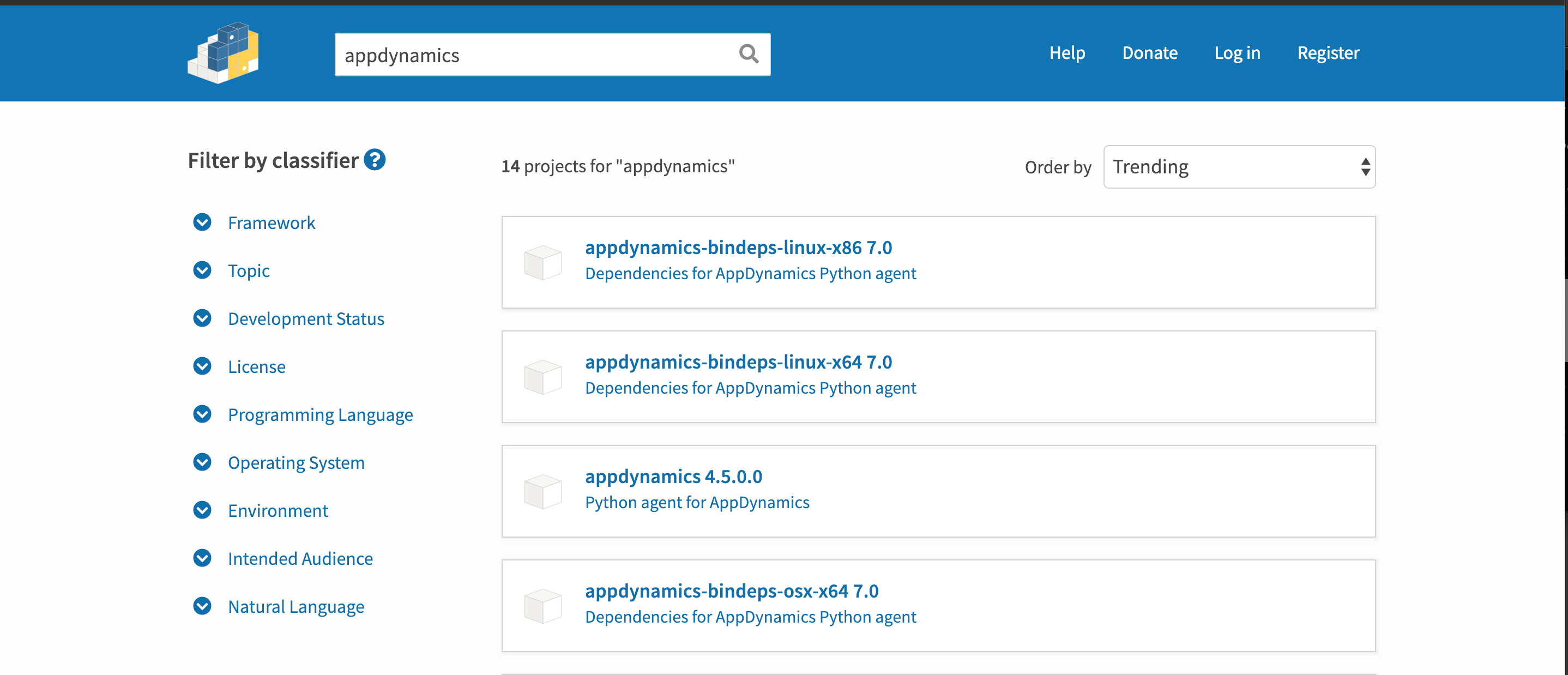 AppDynamics Installation on PYPI