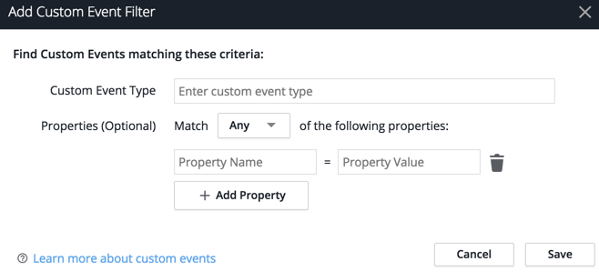 Add Custom Event Filter