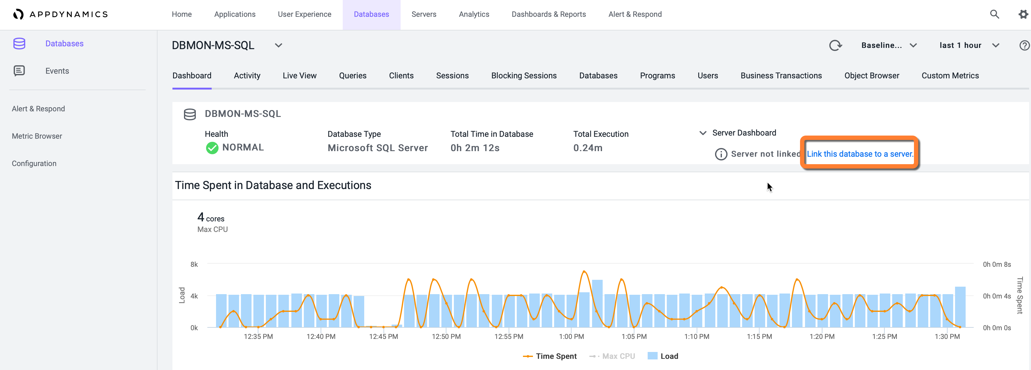 Database Dashboard