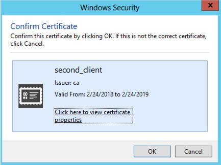 Confirm Certificate