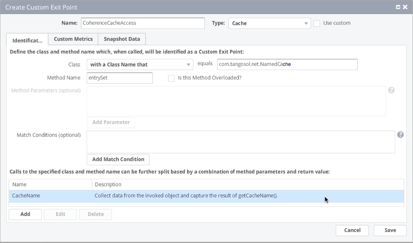 Create Custom Exit Point