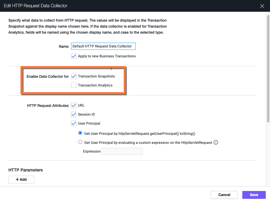 Enable Data Collector