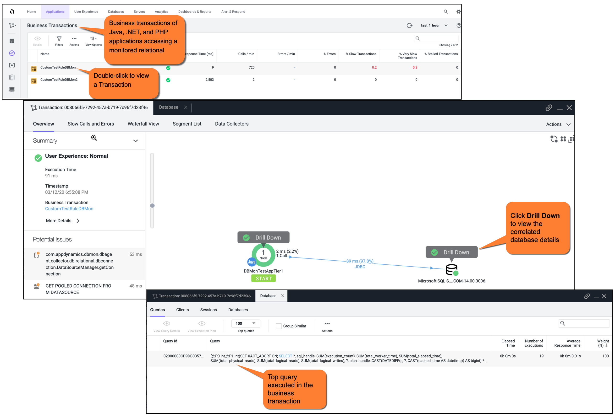 Snapshot Correlation View