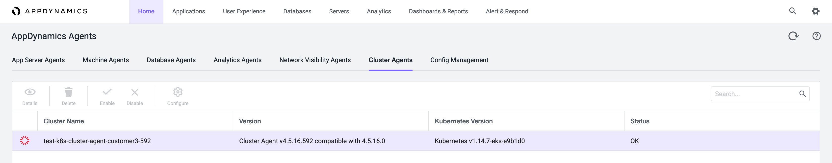 Disable Cluster Agent