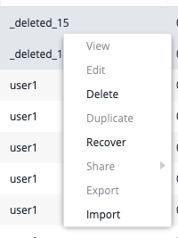 Recover Option Enabled
