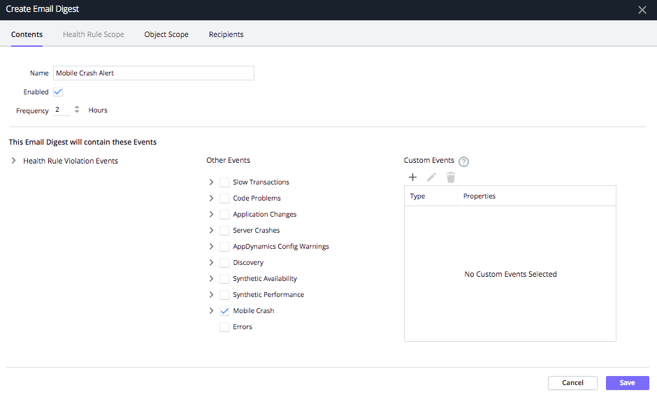 Create Email Digest