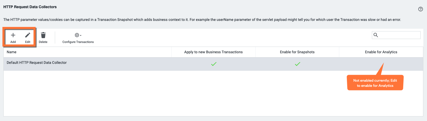 HTTP Request Data Collectors