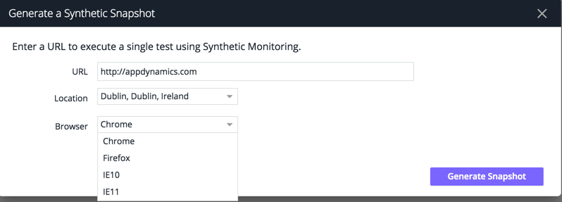 Generate a Synthetic Snapshot