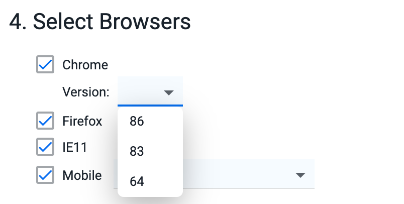Chrome browser version