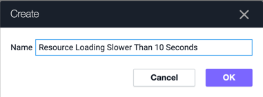 Create dialog