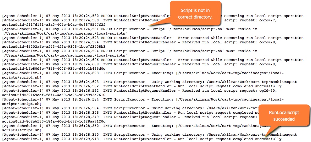 Machine Agent Log