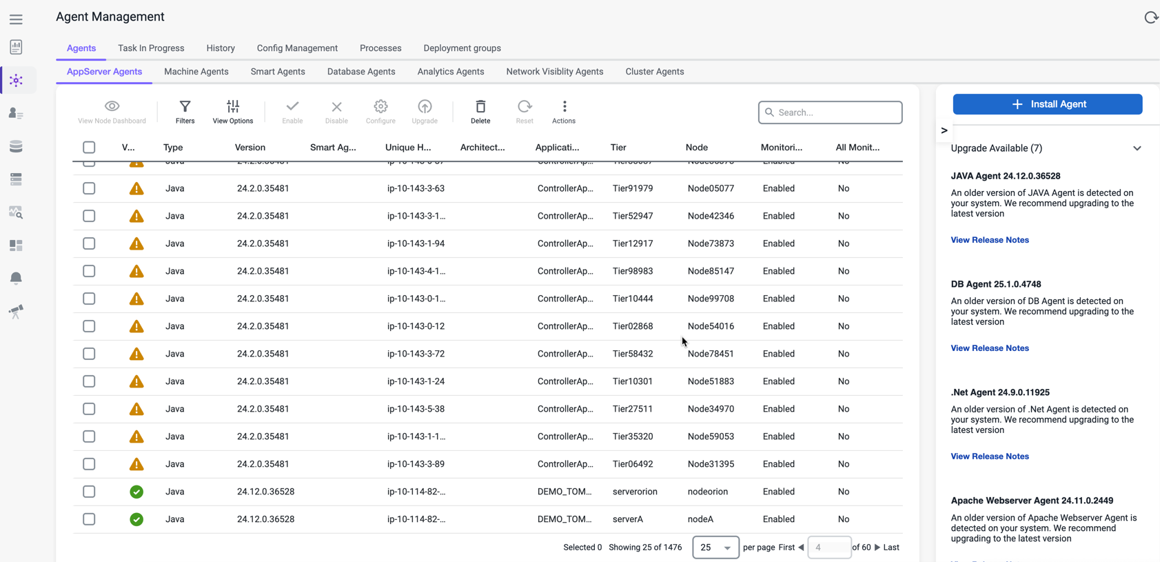 Agent Management UI 
