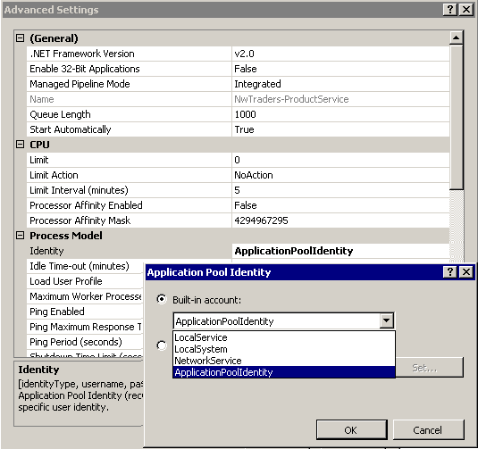 Application Pool Identities