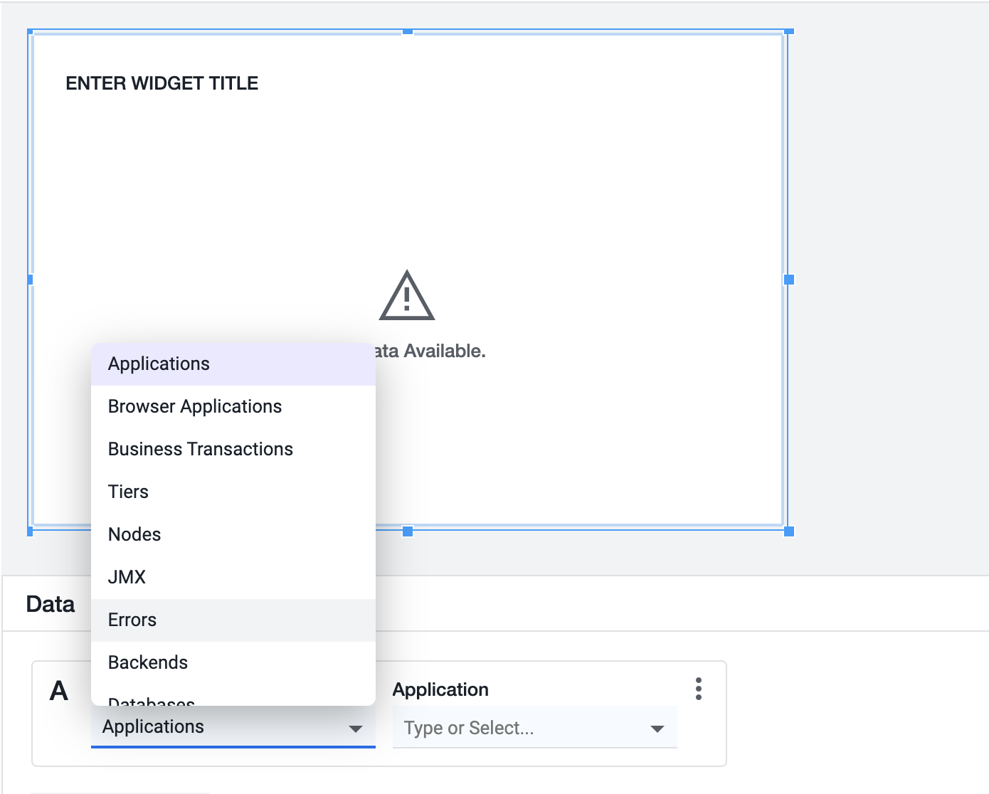 Errors Dropdown
