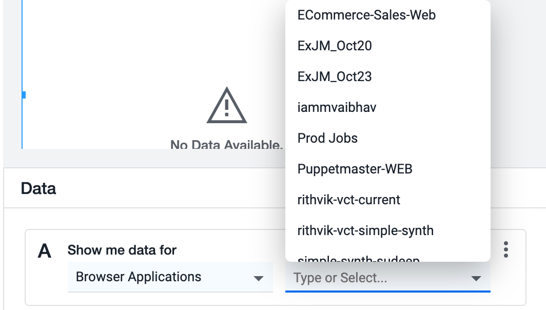 Application Dropdown