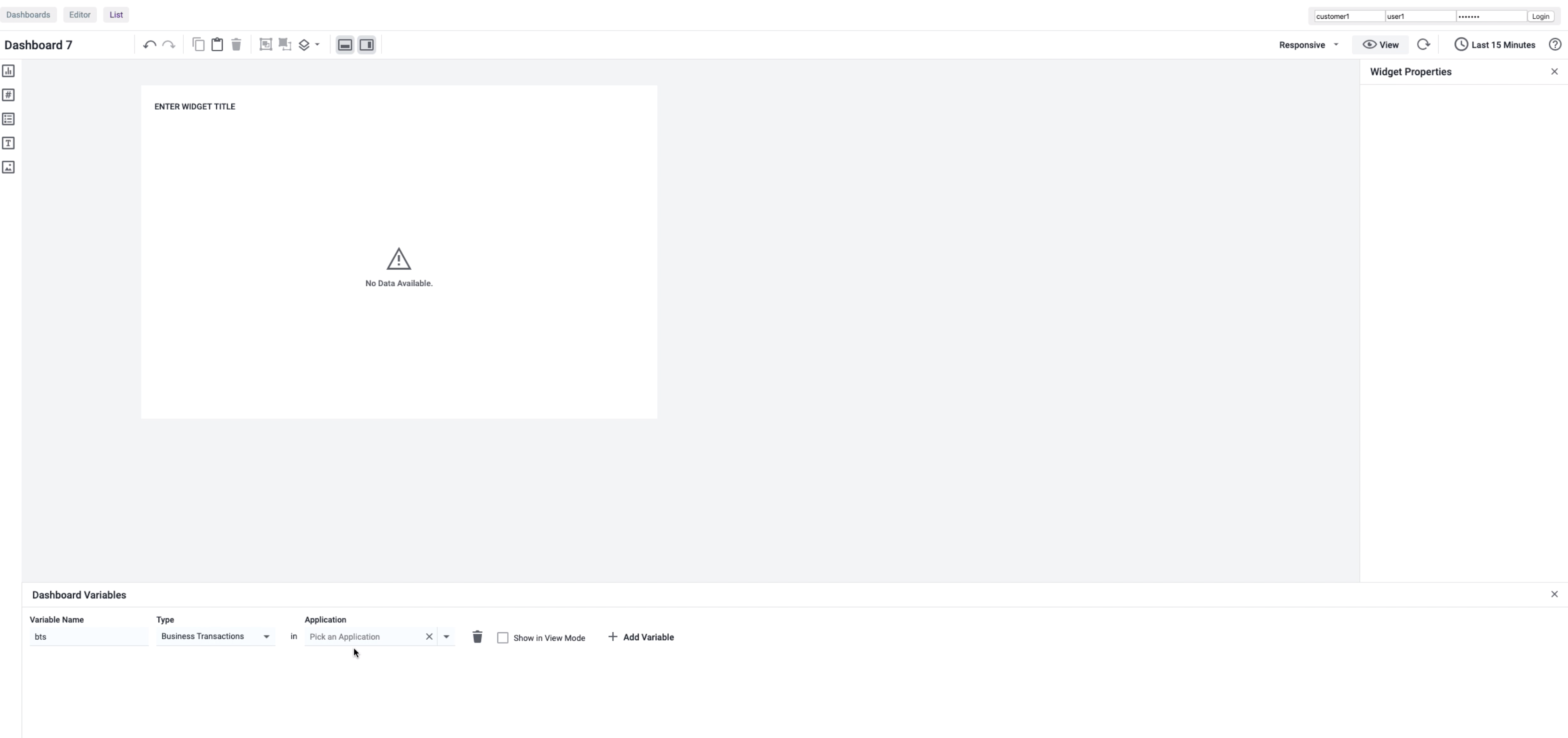 Variable Name Value