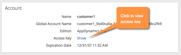 Show Access Key