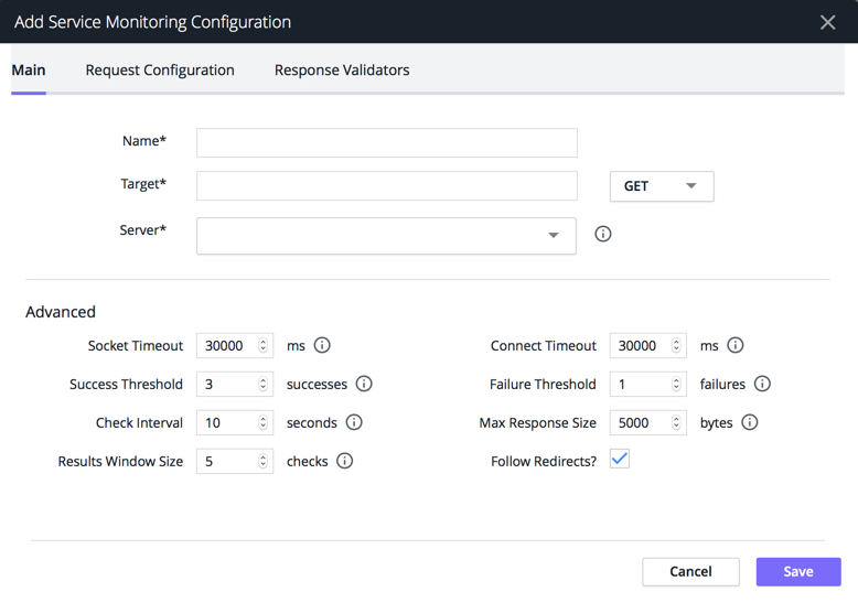 Add Service Monitoring Configuration