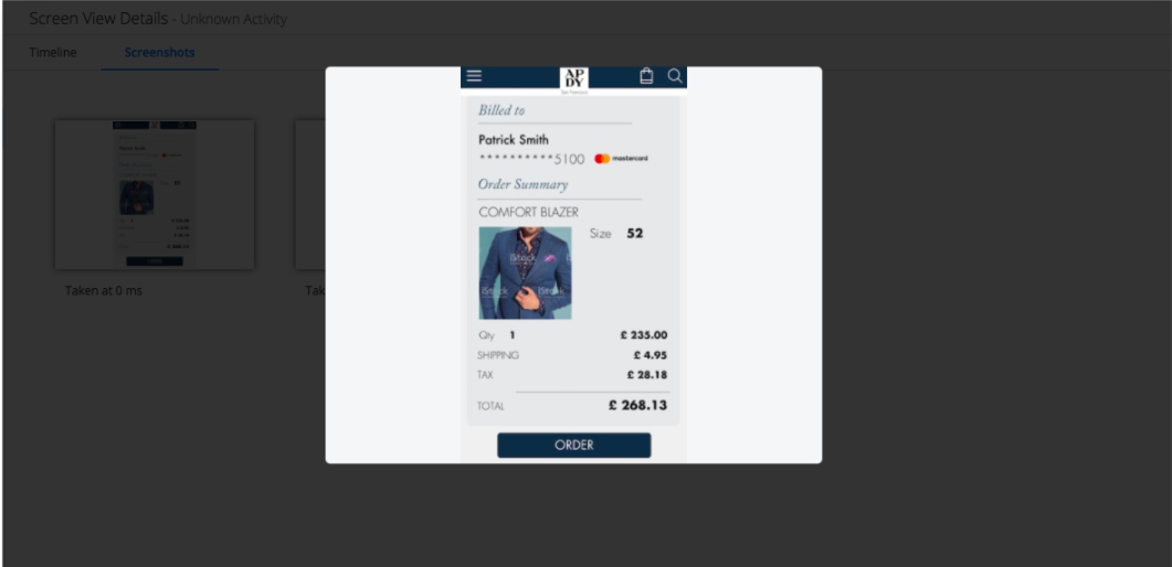 Conventional Screenshot