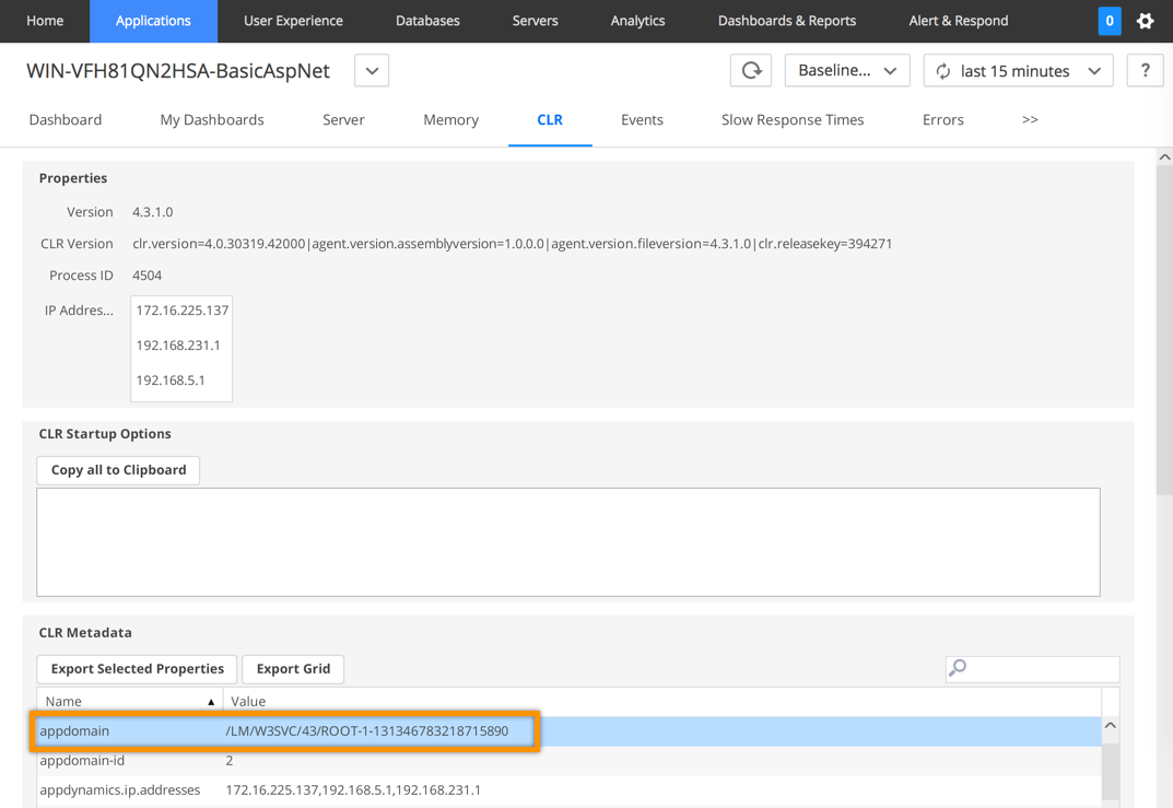 Instrumentable AppDomains